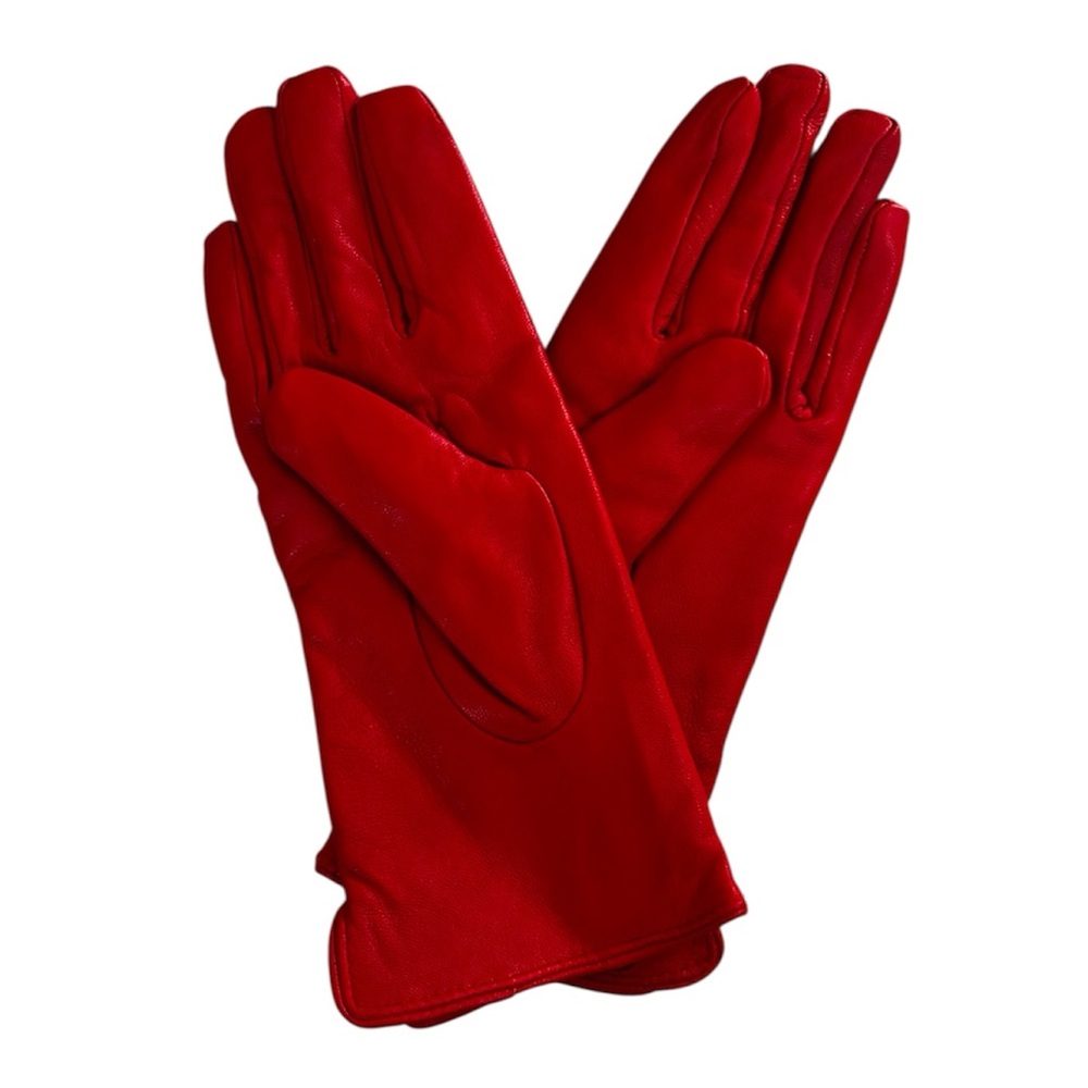 Thinsulate 3M Insulated Women’s Genuine Leather Red Gloves
